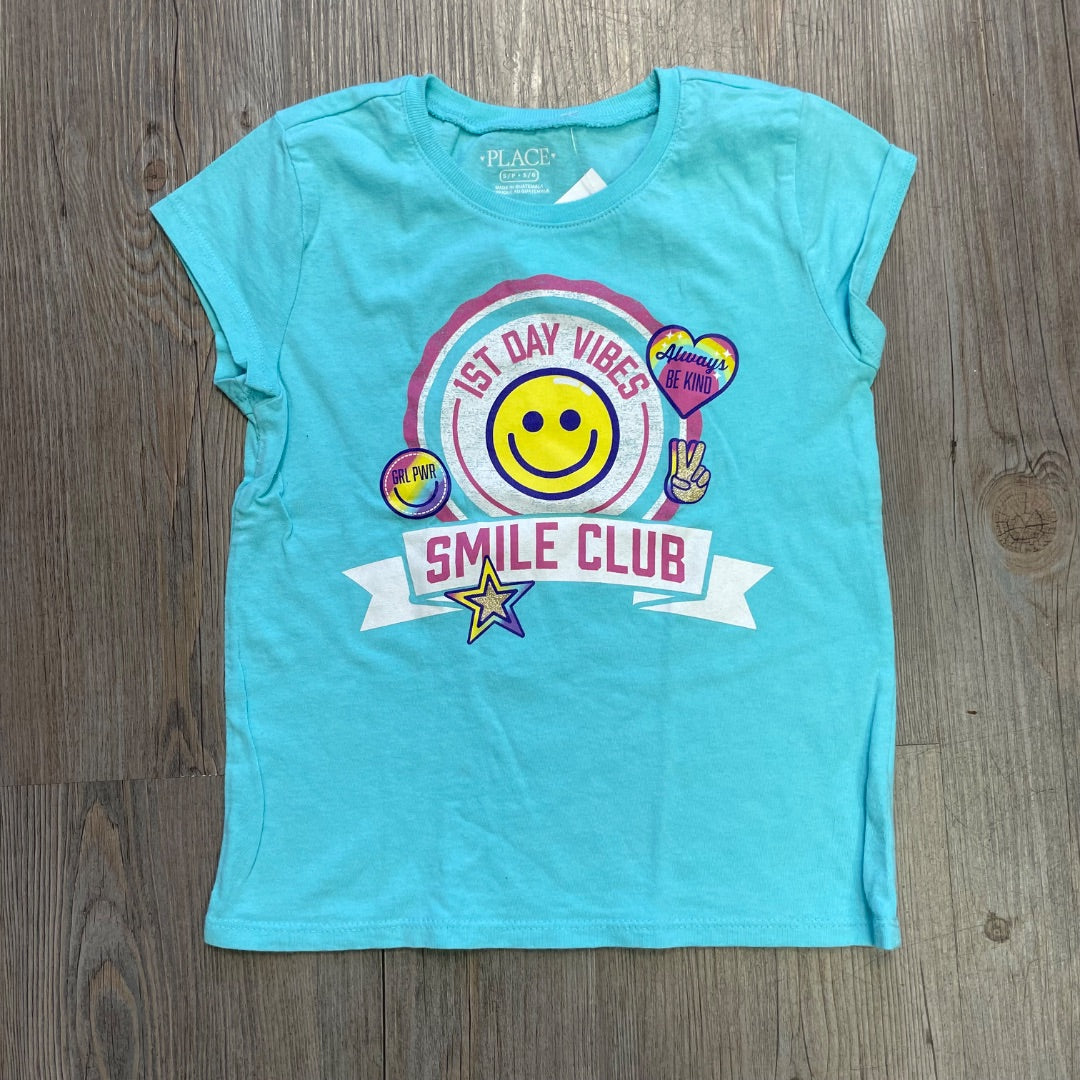 Smile Club Print Childrens Place T-Shirt, 5Y
