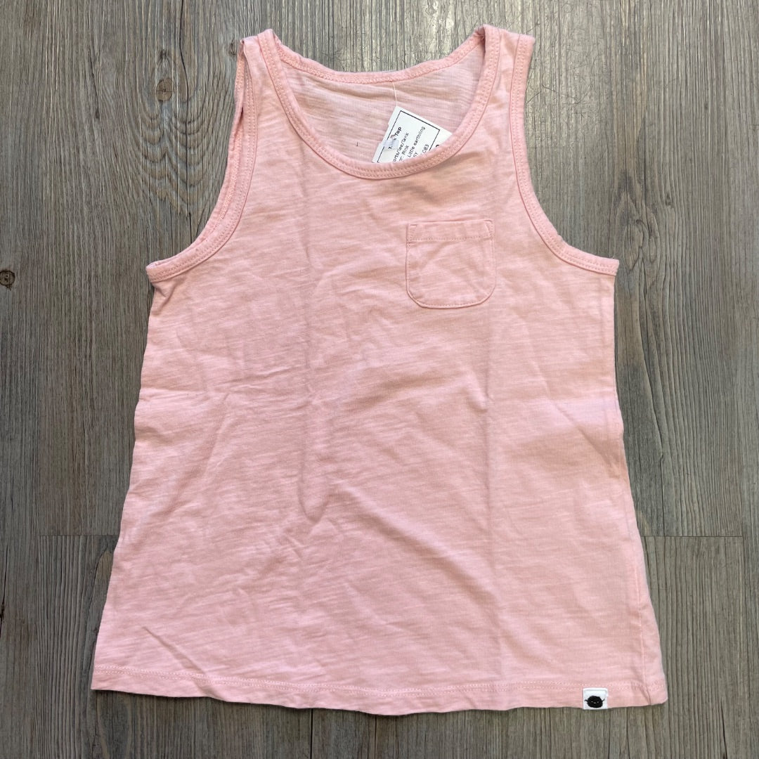 Pink Little earthling Tank Top, 4-5Y