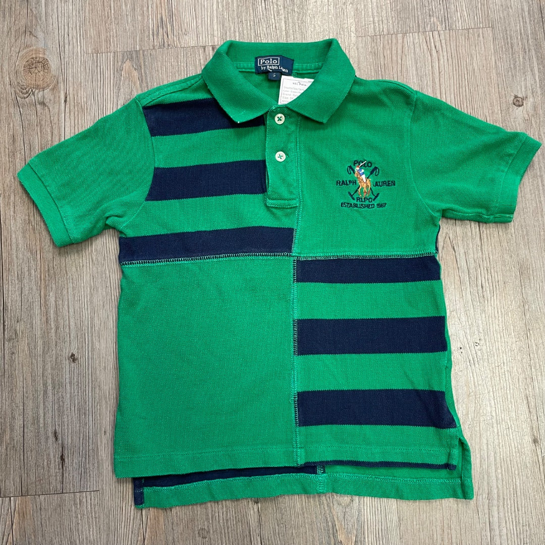 Green Navy Ralph Lauren SSL Polo, 5Y