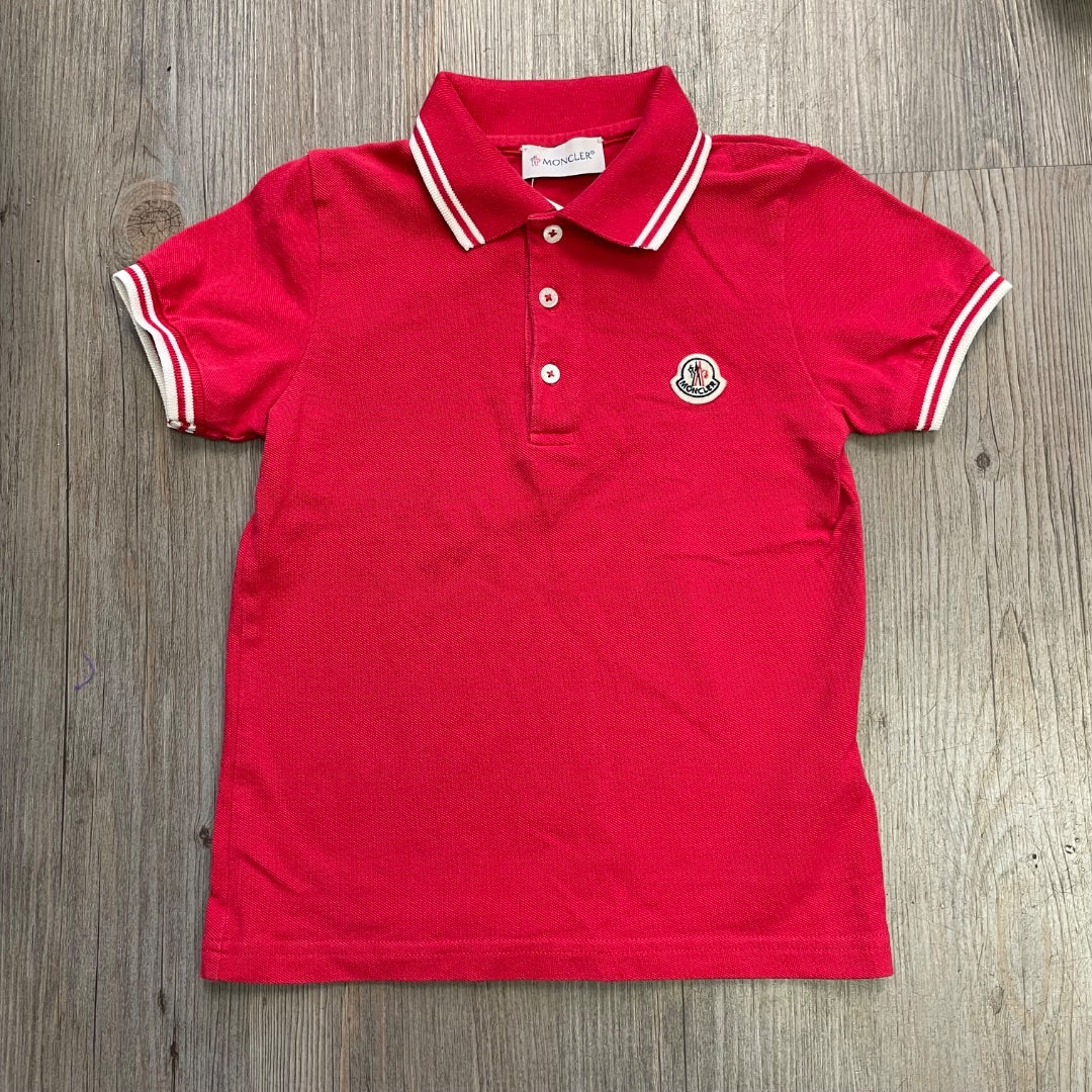 Red Moncler SSL Polo, 5Y