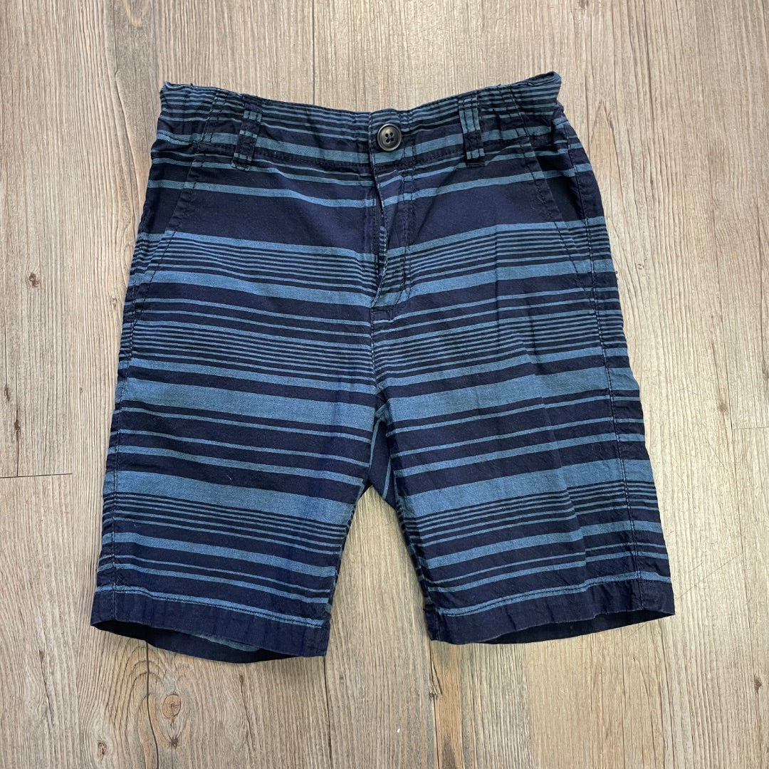 Navy Stripe Gymboree Adjustable Waist Shorts, 7Y