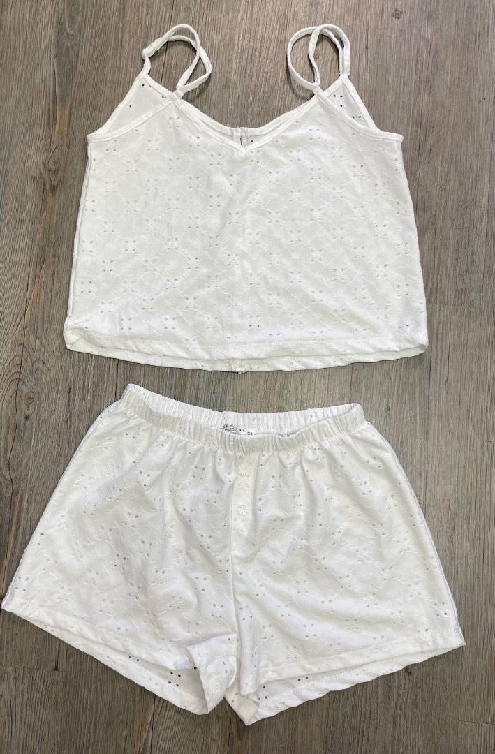 White Rose & Vine 2 pcs short set, XS