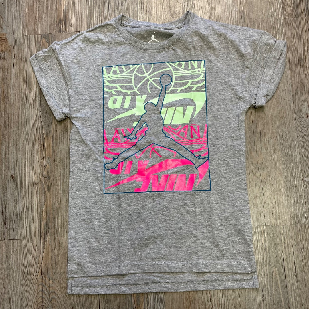 Grey Jordan T-Shirt, 8-10Y