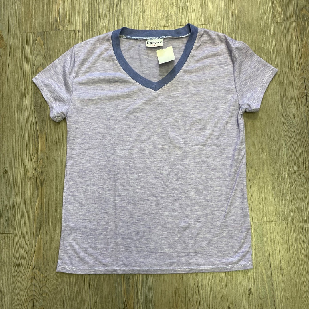 Purple Firehouse V Neck T-Shirt, 12-14Y