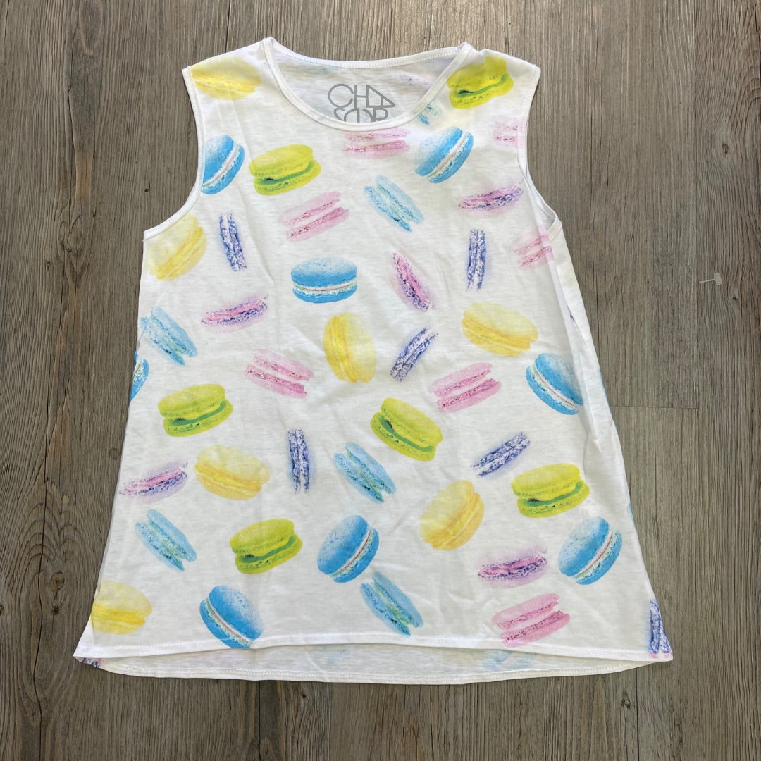 Macarons Print Chaser Tank Top, 10Y