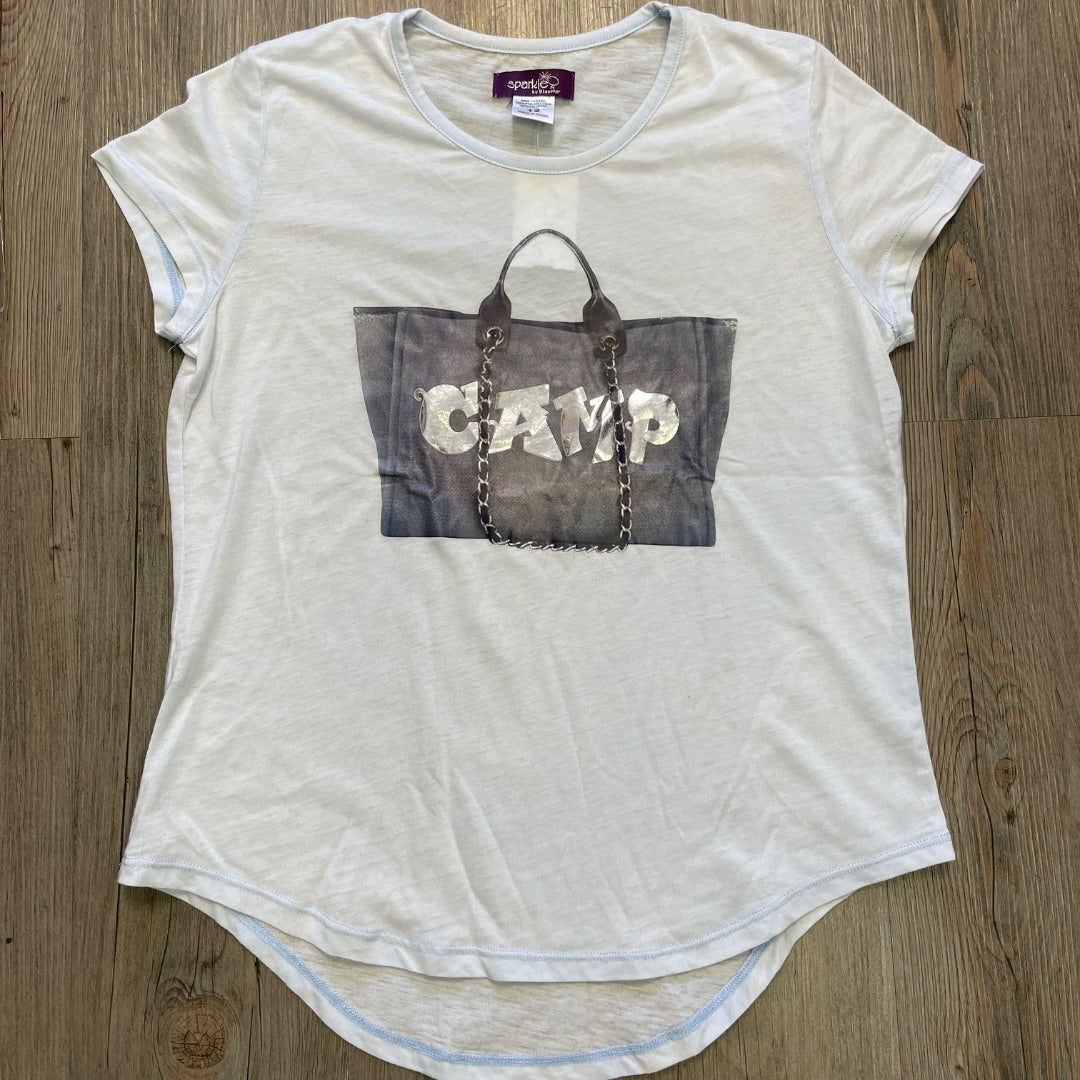 Light Blue SparkleBy Stoopher T-Shirt, 12Y