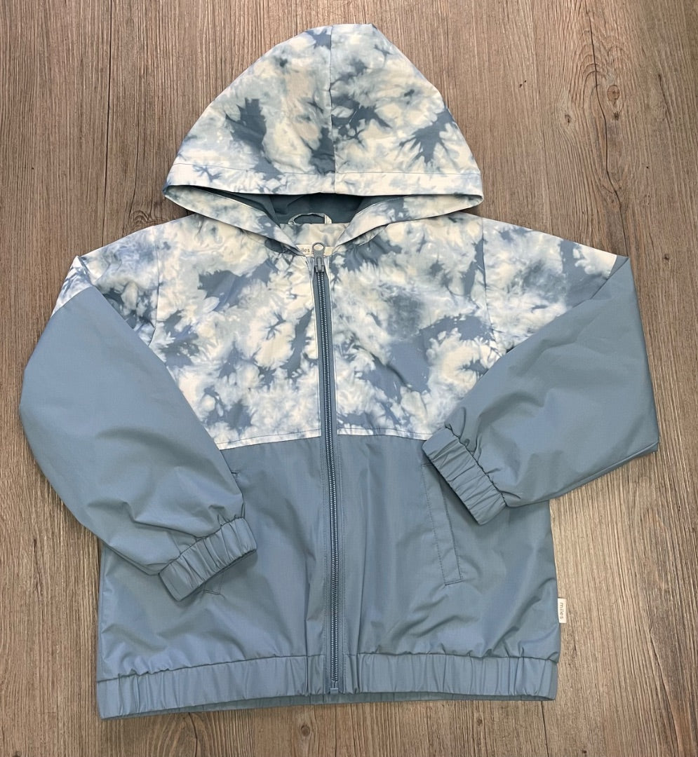 Blue/ Tiedye Miles Cotton Lined Jacket, 6Y