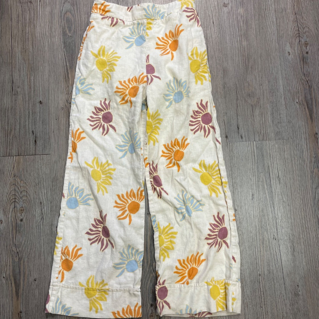 Sun Print Zara Linen Blend Pants, 11-12Y
