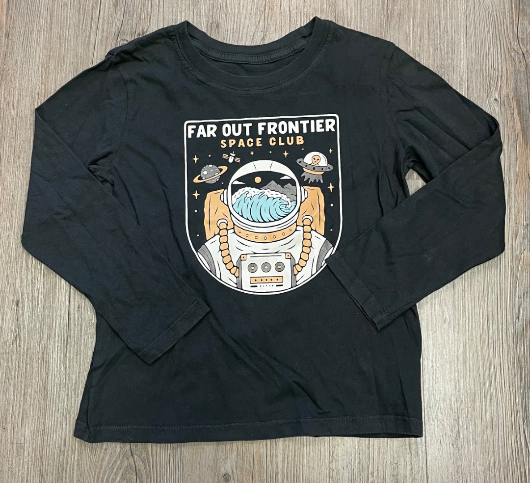 Black F4A Long Sleeves Tee, 6Y