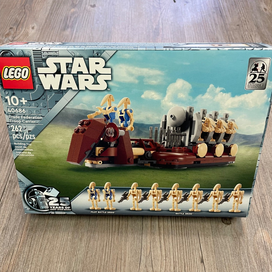 Multi Colour Star Wars NEW Trade Federation Troop Carrier, 10Y+