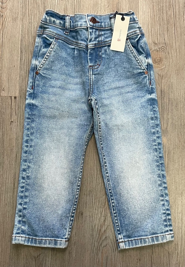 Washed Blue Noppies Girls Denim Jacinto, 3-4Y