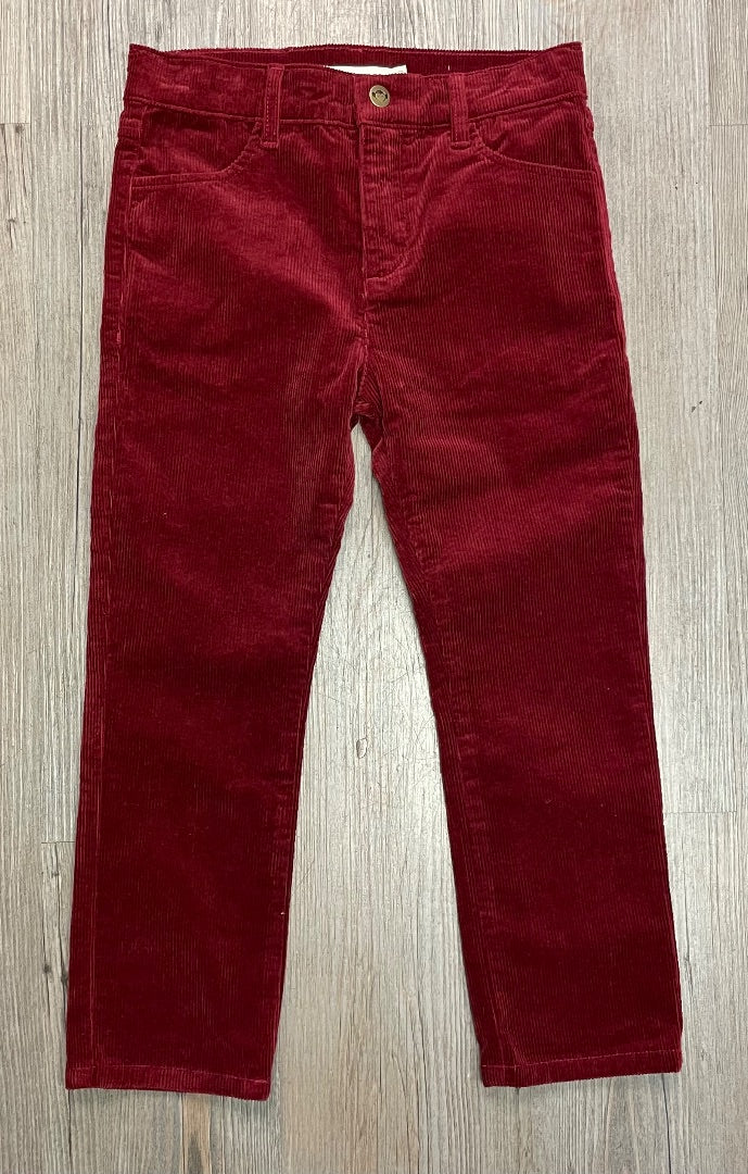 Maroon Appaman Corduroy Pants, 6Y