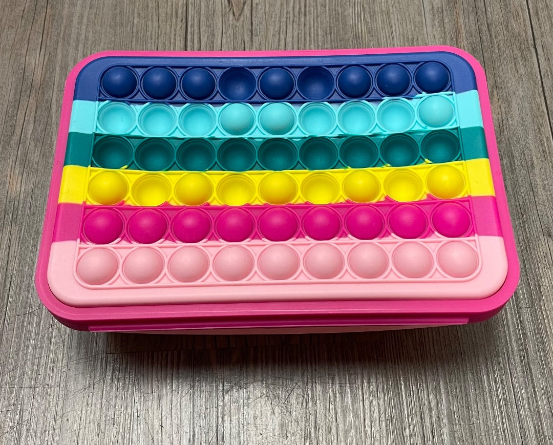 Multi Colour Bostitch Fidget Pop Pencil Case, Pre-owned
