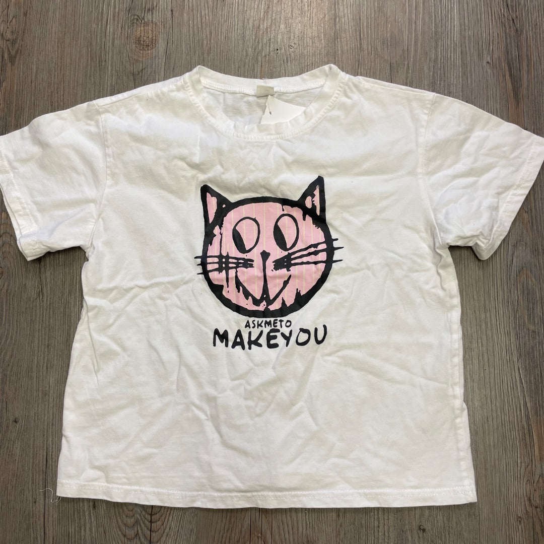 White T-Shirt, 9-10Y