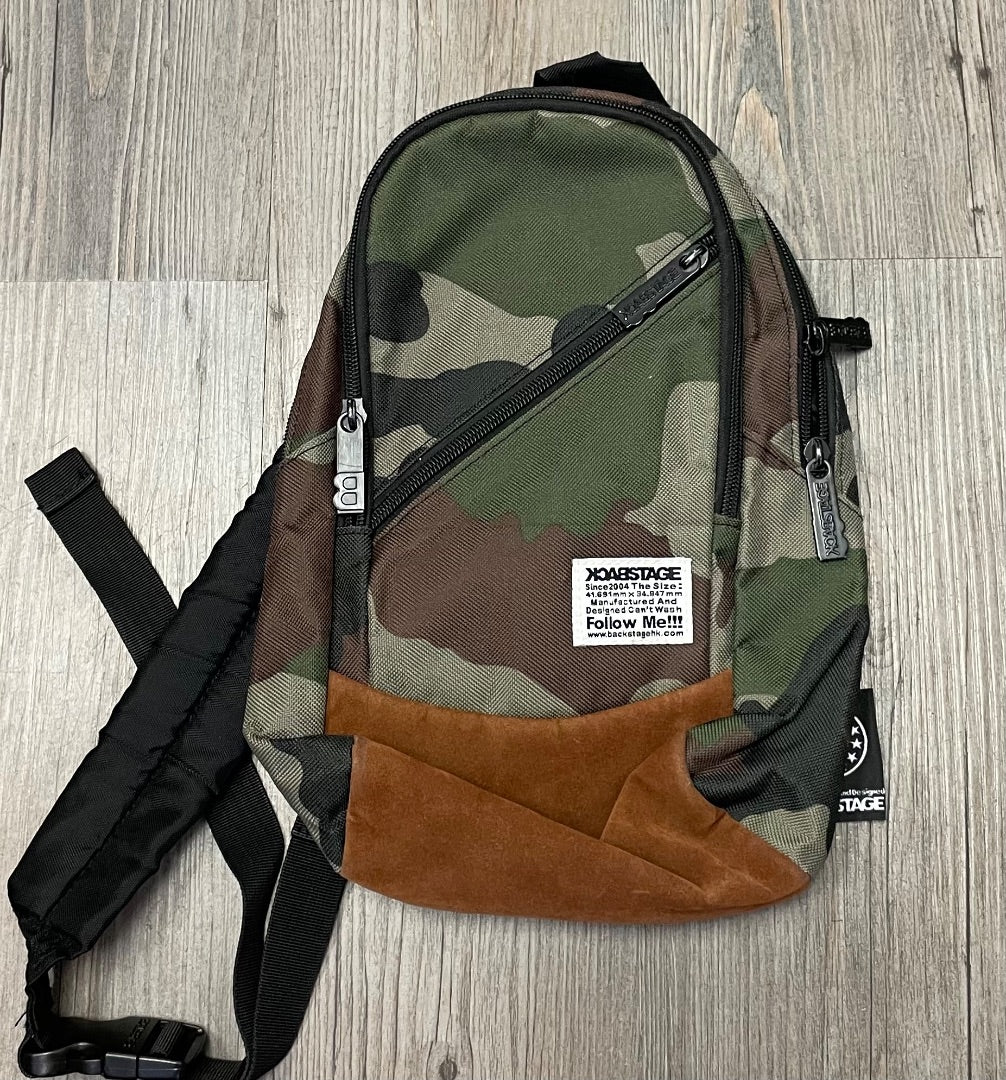 Camo Back Stage Cross Body Back Pack, Pre-ownec