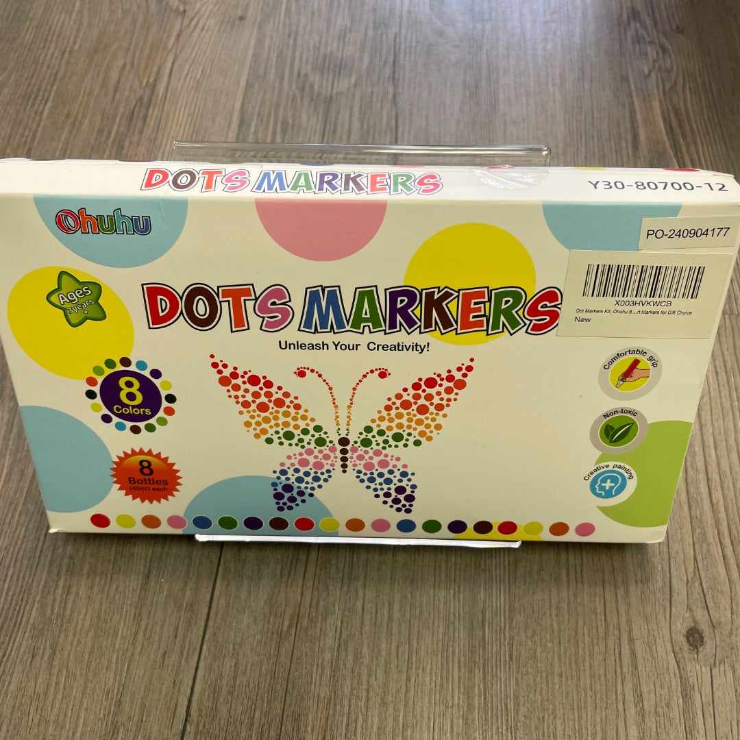 Multi Colour Ohuhu Dots Markers, 3Y