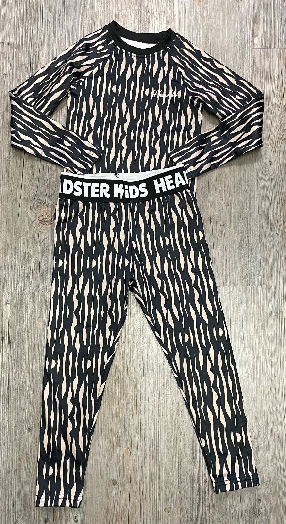 Black /Beige Headster 2pc Clothing Set, 2Y
