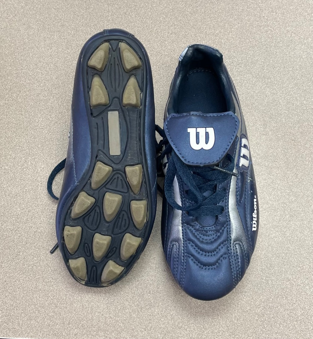 Blue Wilson Soccer Cleats, 2Y