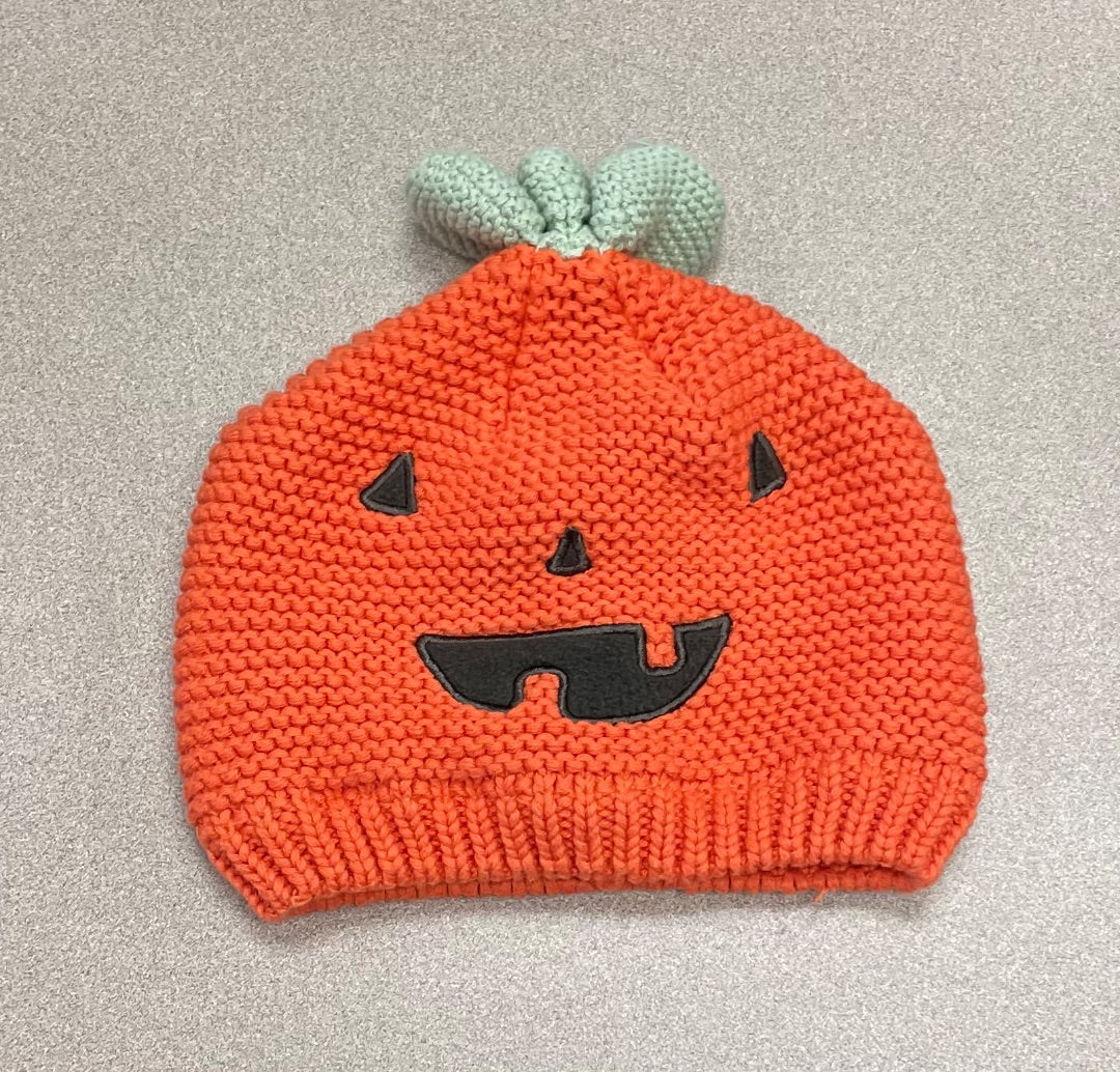 Orange Carters Knit Halloween Beanie, 12-24M
