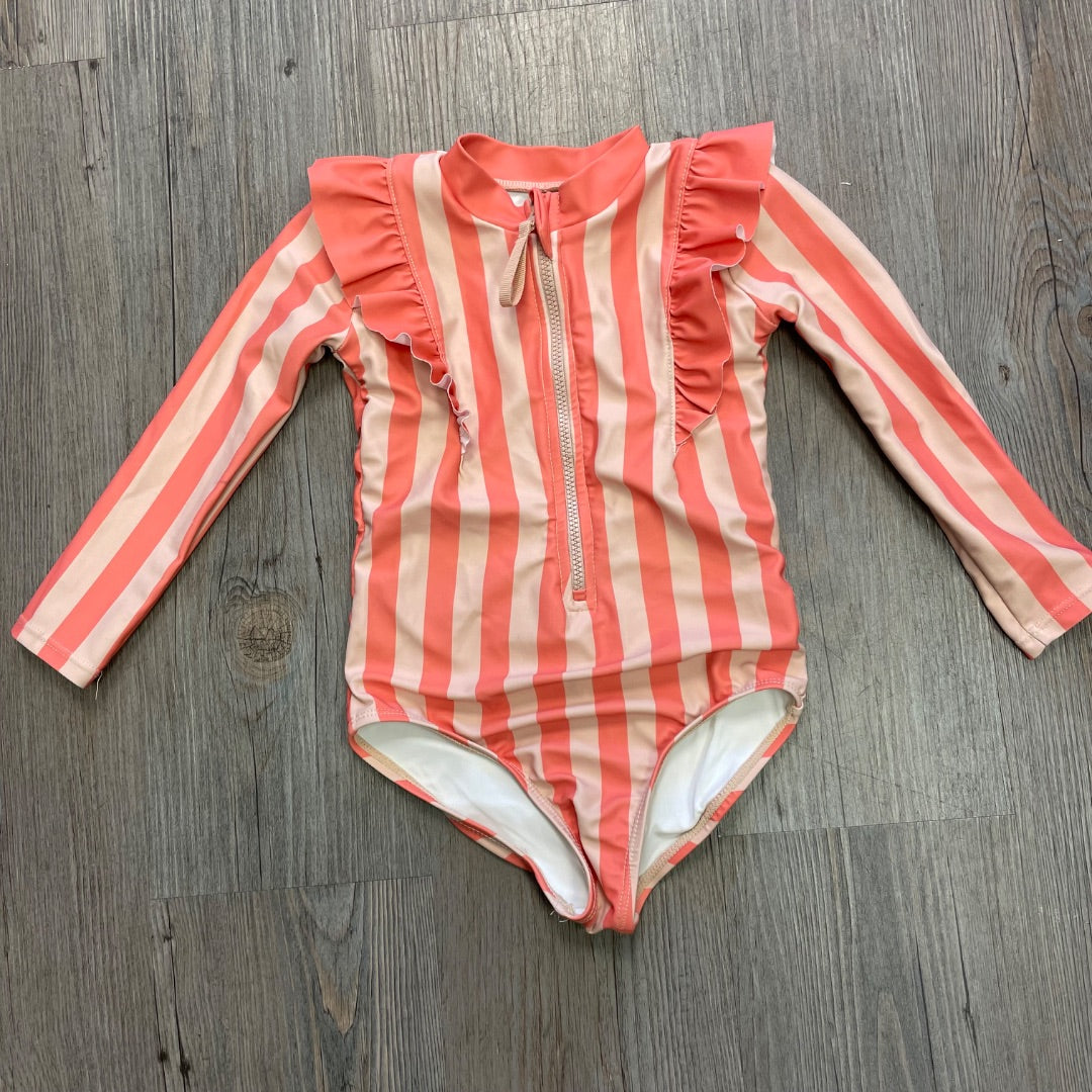Stripe Pehr LS Bathing Suits, 12-24M