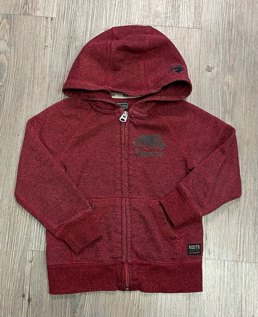 Maroon Roots Zip Hoodie, 3-Y