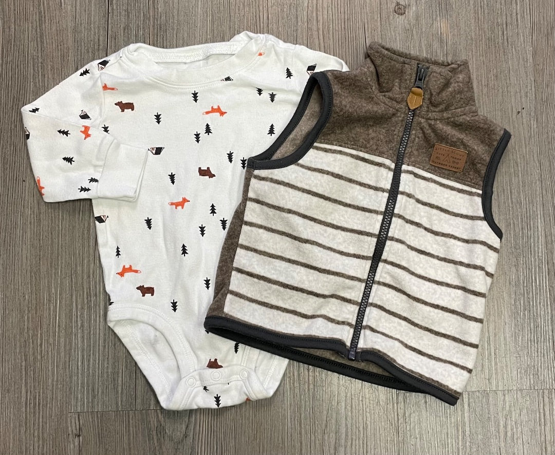 Multi Colour Carters 2pc Clothing Set, 6M