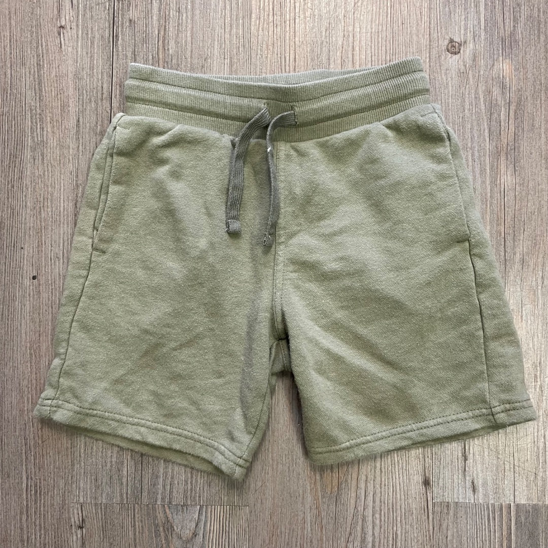 Olive H&M Draw String Sweatshort, 6-7Y