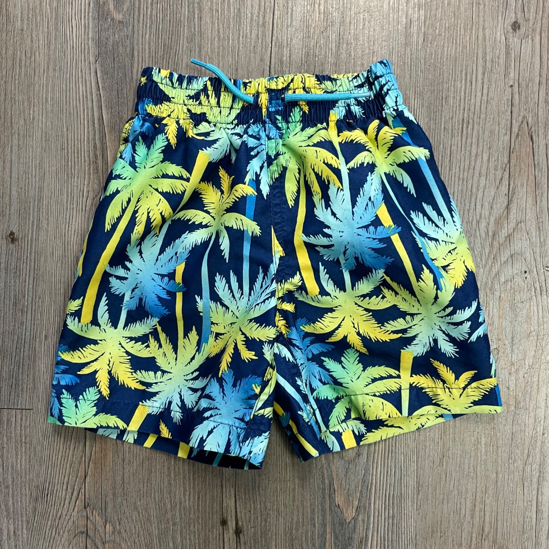 Palm Tree Print Joe Fresh Swimming Shorts, 4Y