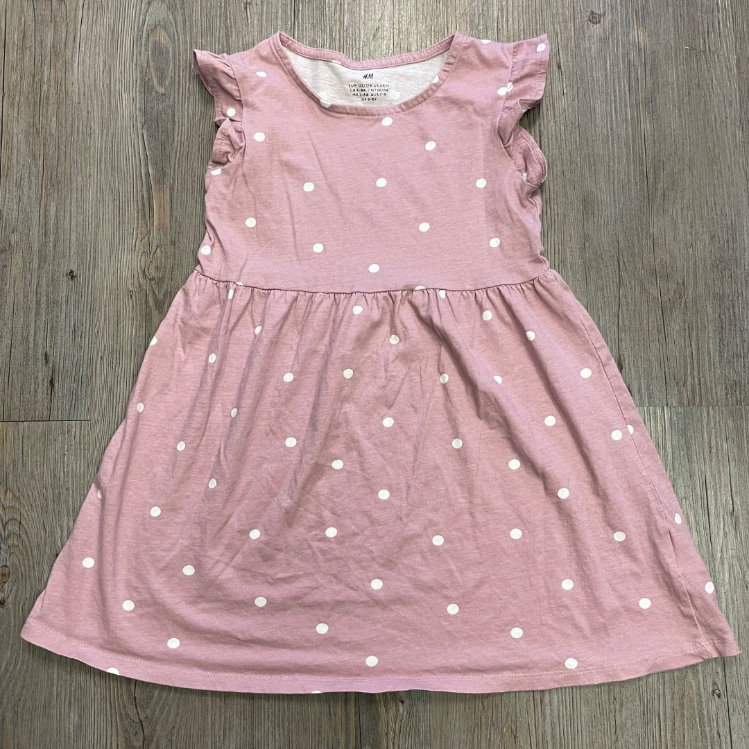 Dustyrose H&M Polka Dot Dress, 6-8Y
