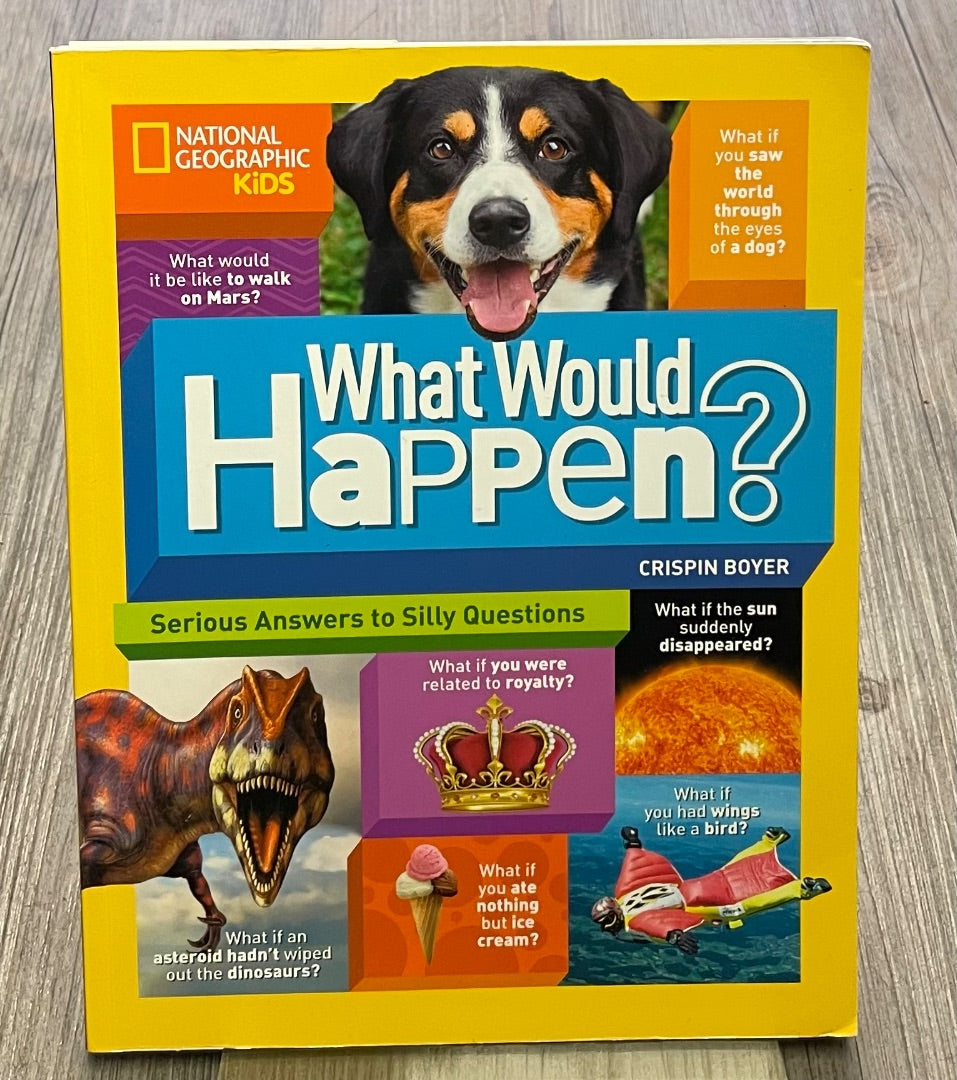 Multi Colour National Geographic Kids What Would Happen?, Paperback