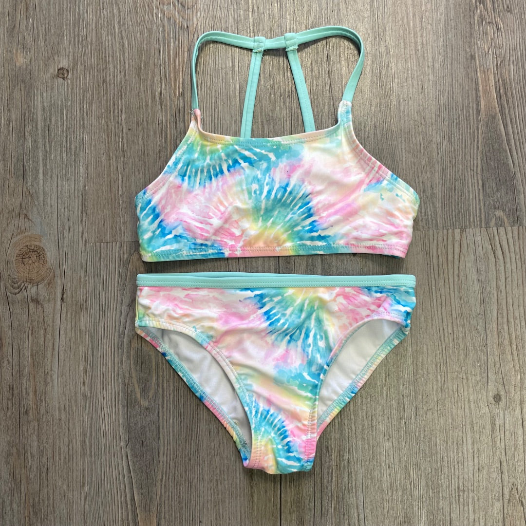 Tiedye Shelloha 2PC Bathing Suit, 6Y