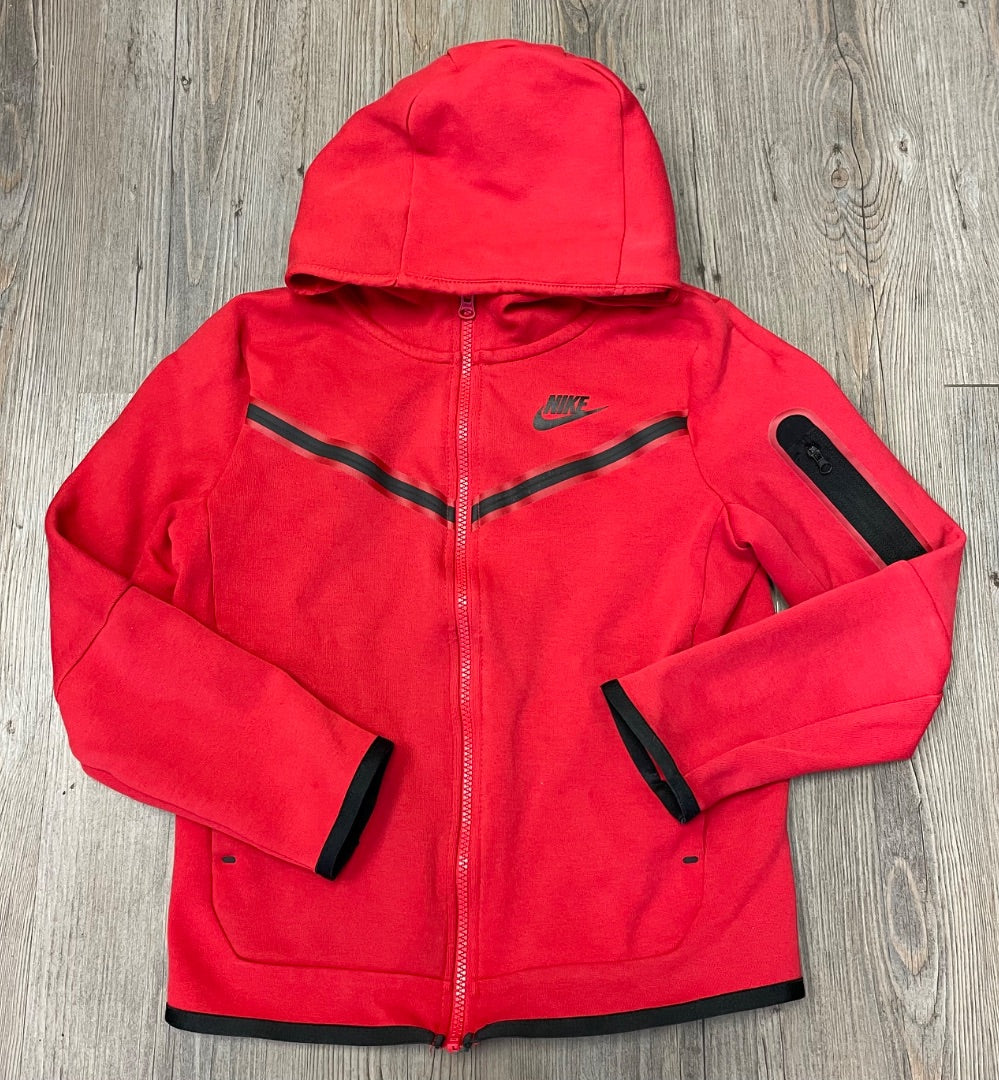 red Nike Zip Hoodie, 9-10Y