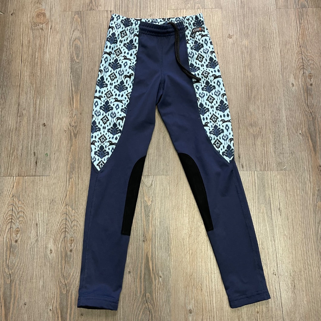 Navy Kerrits Horse Back Riding Legging, 8-10Y
