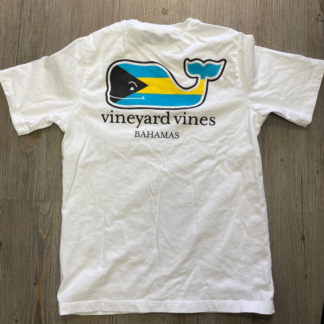 White Vineyards Vines T-Shirt, 8-10Y