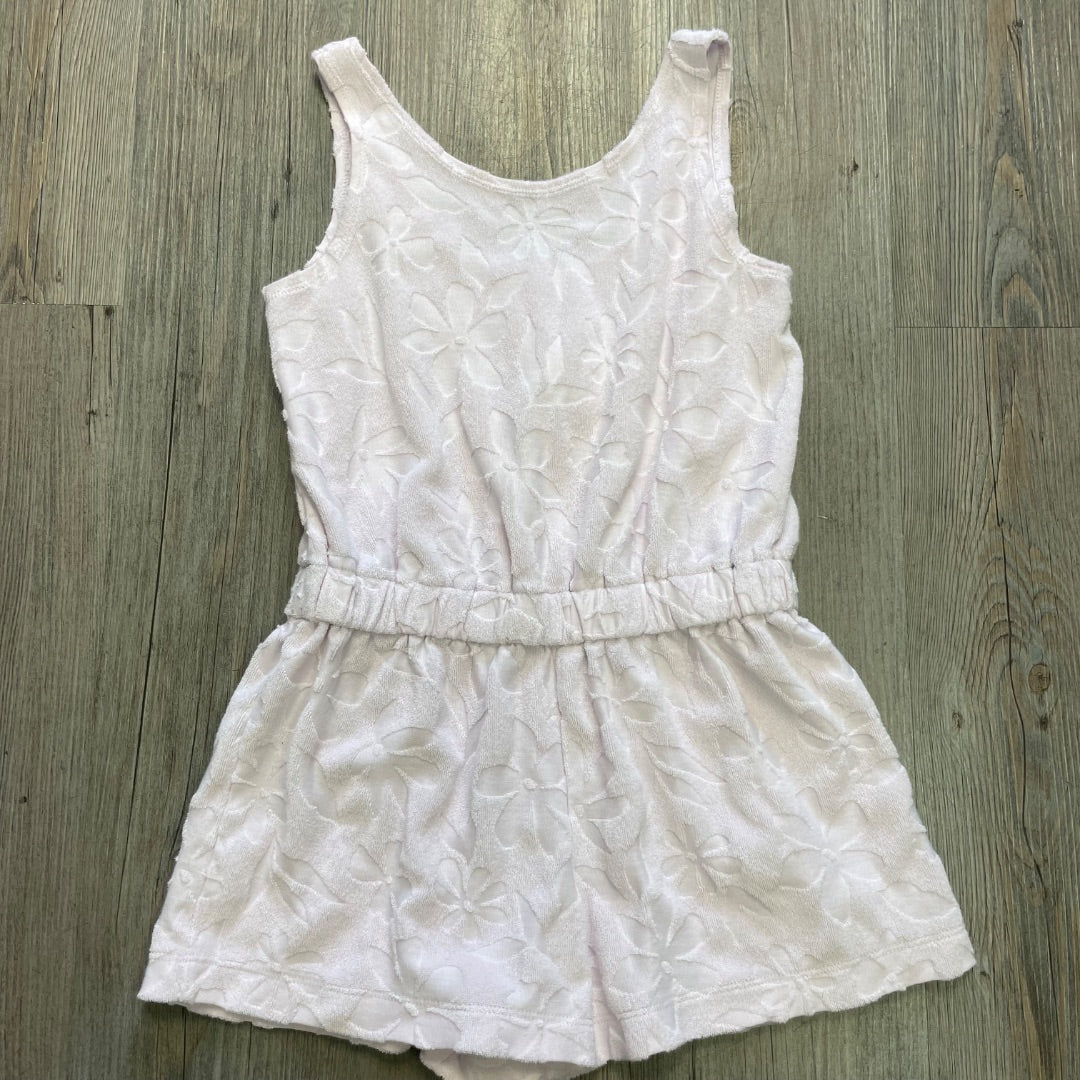 Light Pink Carters Terry Romper, 7Y