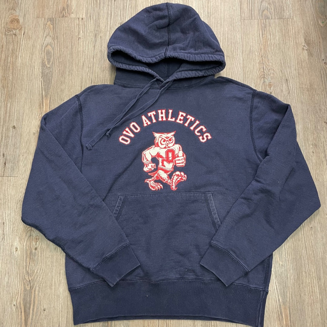 Faded Navy OVO Pullover Hoodie, Small