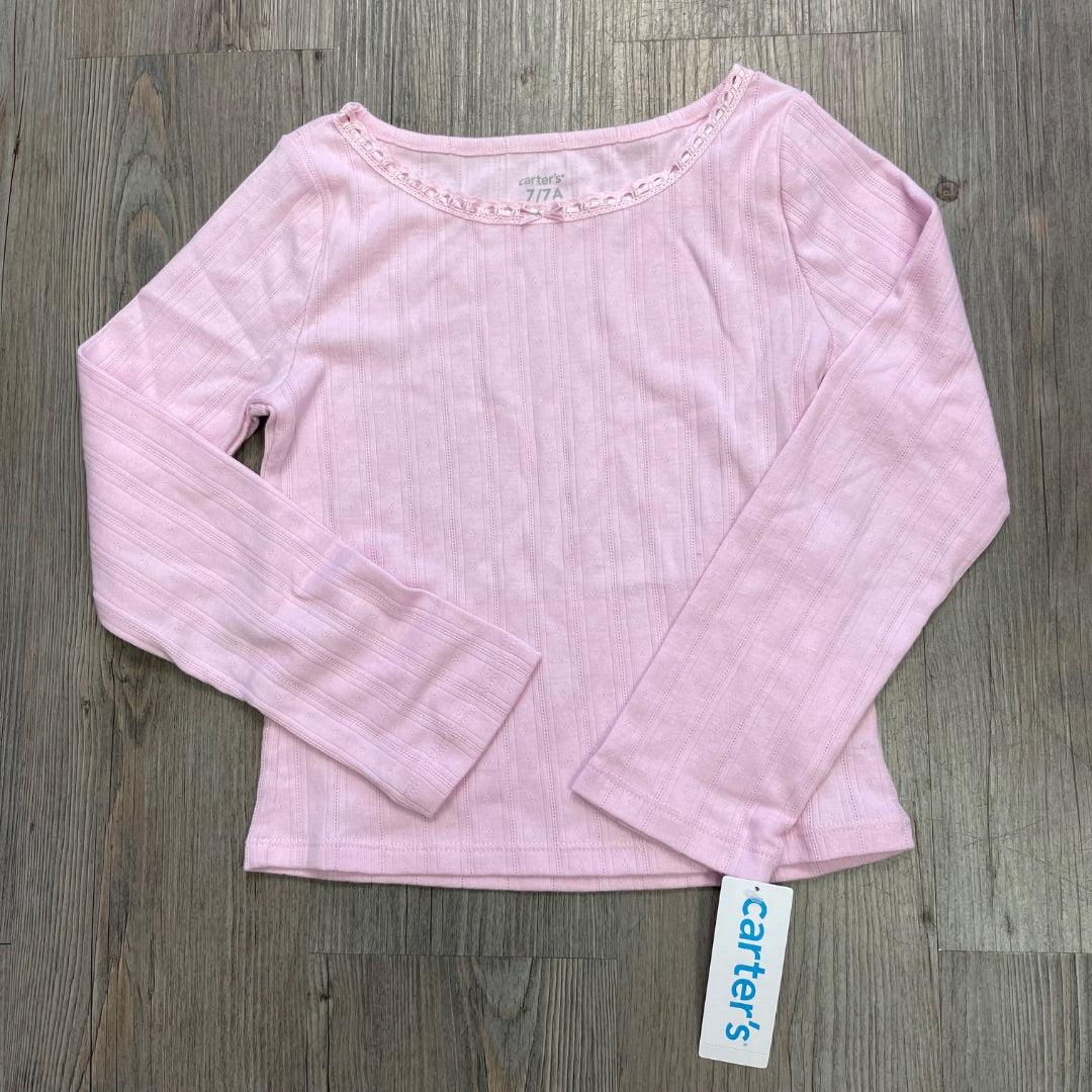 Pink Carters NEW LS Top, 7Y