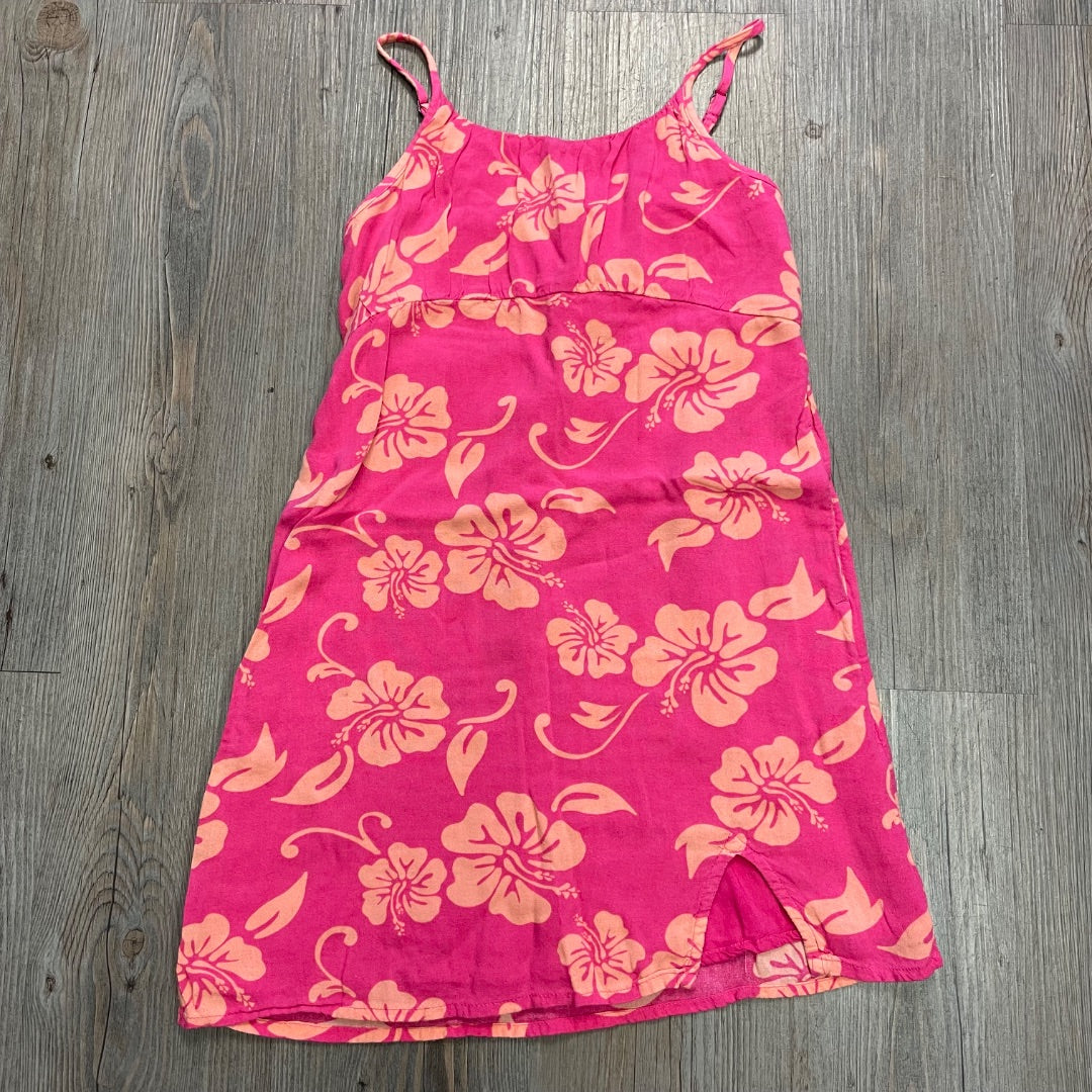 Pink Abercrombie Floral Lined Dress, 9-10Y