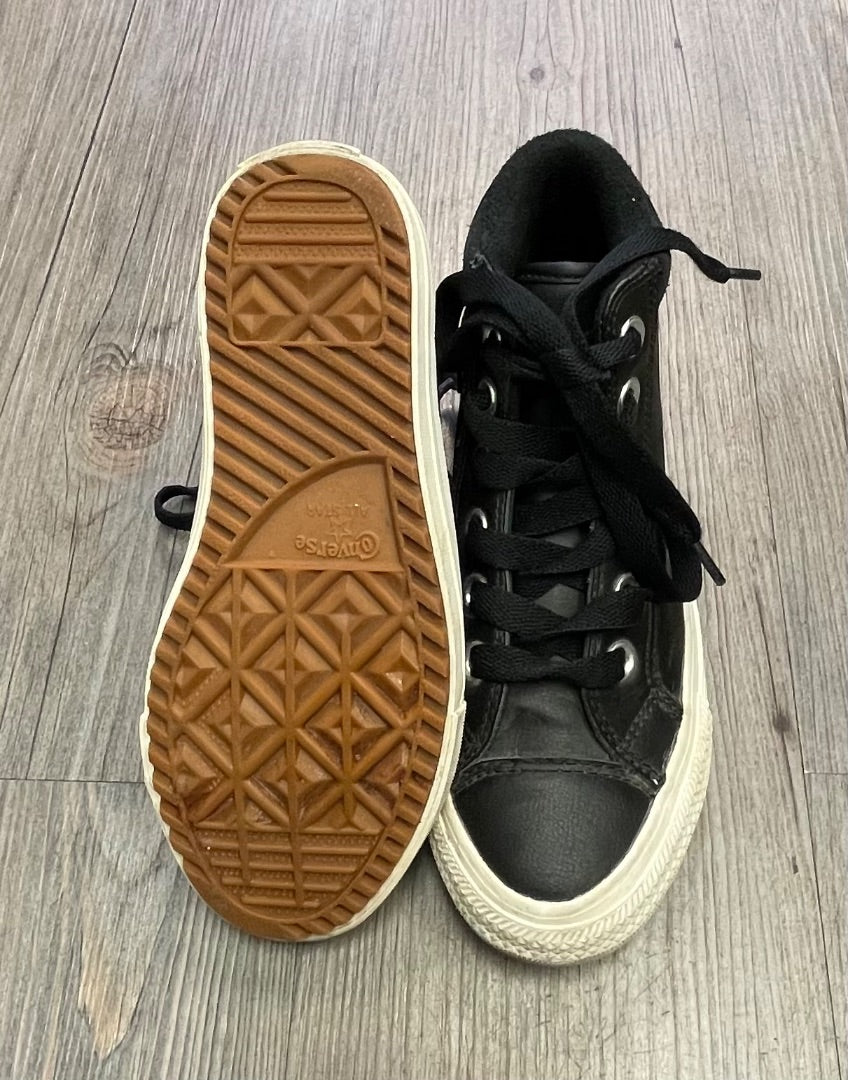 Black Converse Hightop Shoes, 13Y