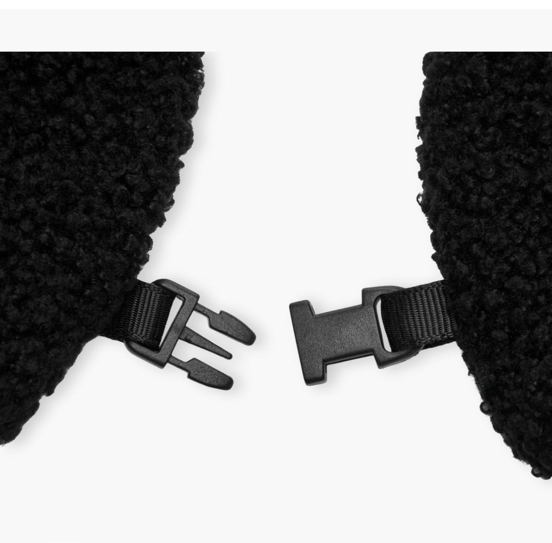 Black Stonz Fleece Mitts for Babies, 12-24m