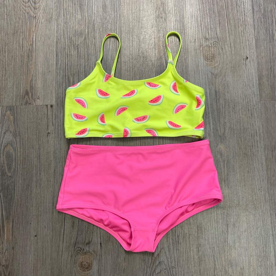 Pink Lime Gap 2PC Bathing Suits, 10-11Y
