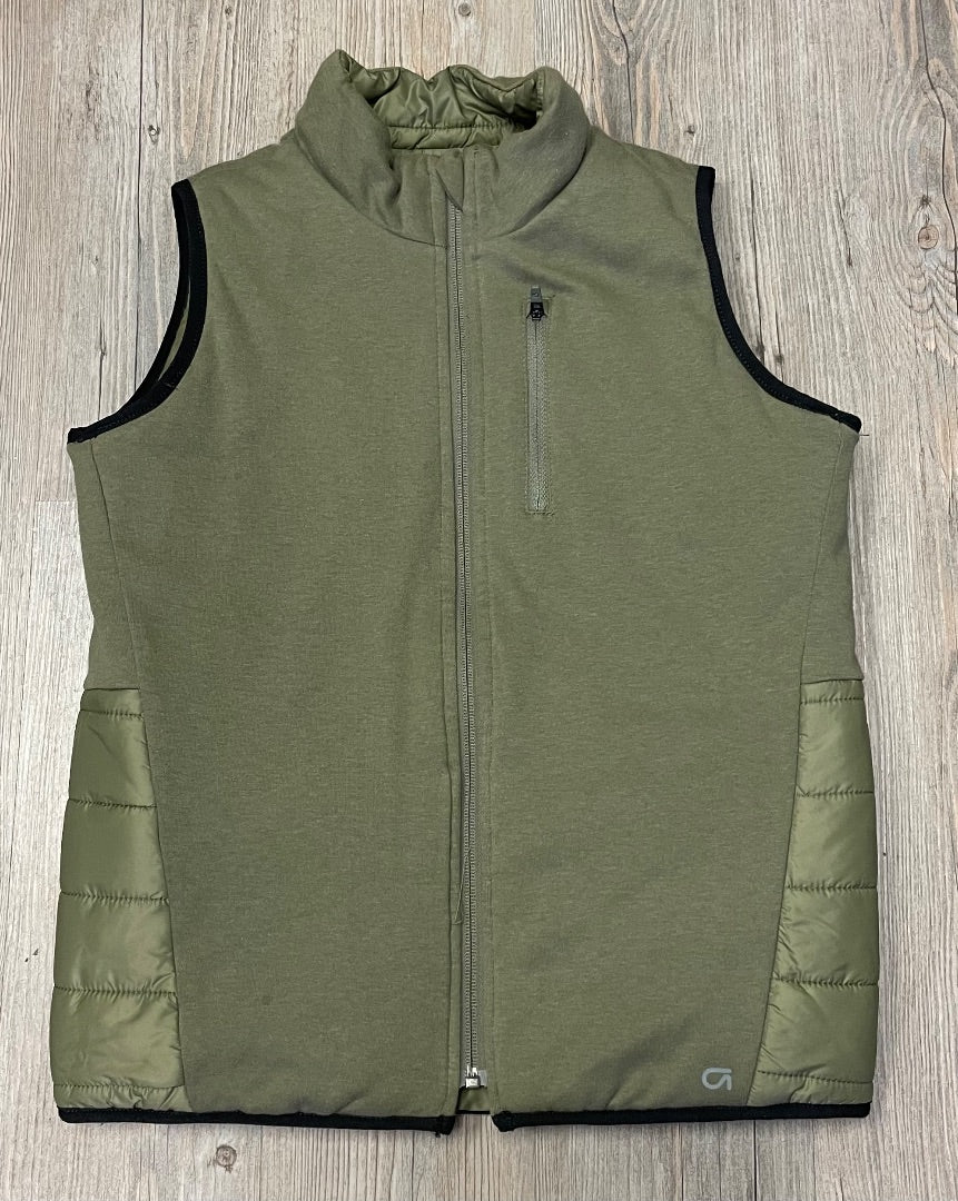 Green Gap Reversible Puffer Vest, 10-11Y