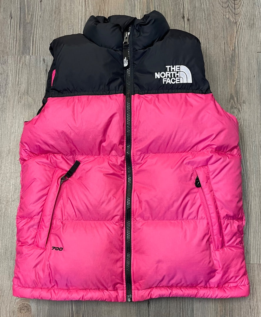 Pink North Face Down Fill Winter Vest, 14-16Y