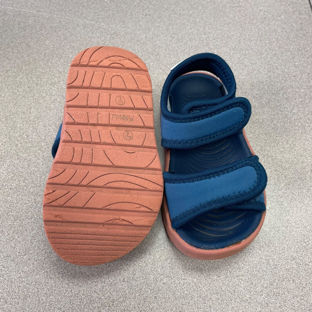 Navy Minnow Velcro Sandals, 6T