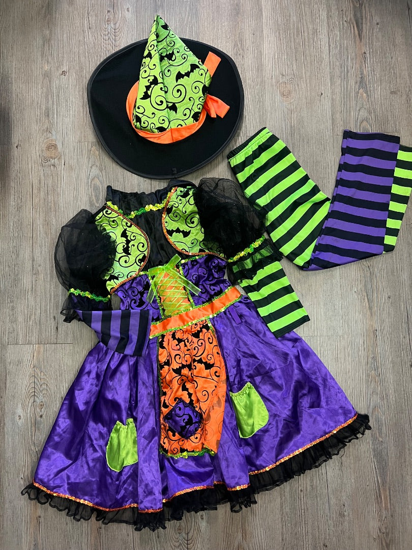 Multi Colour Teetot Witch, 7-8Y