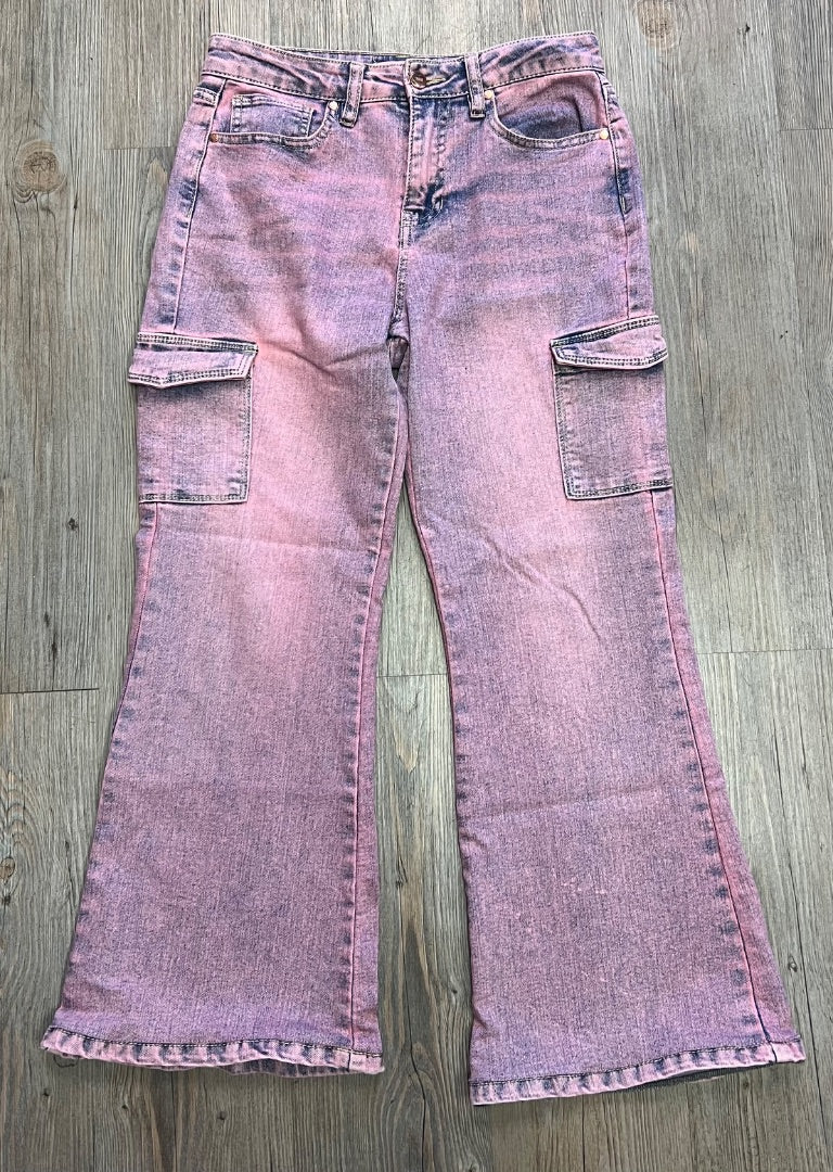 Washed Pink YMI Boot Cut Cargo, 10Y