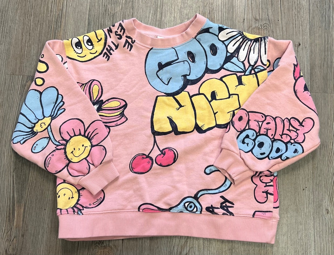 Multi Colour Zara Sweatshirt LS, 8-9Y