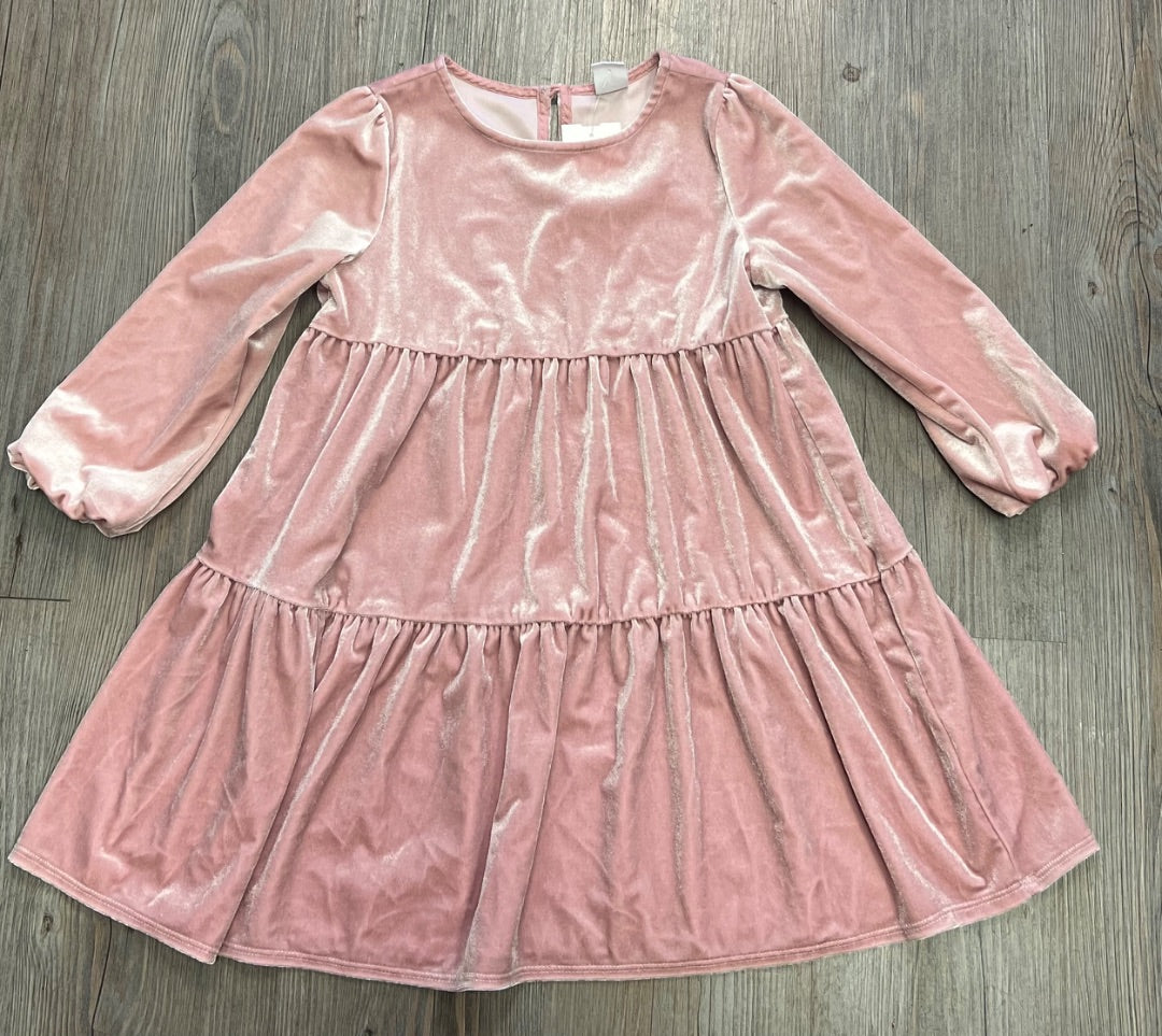 Dustyrose Gap LS Velour Dress, 5Y
