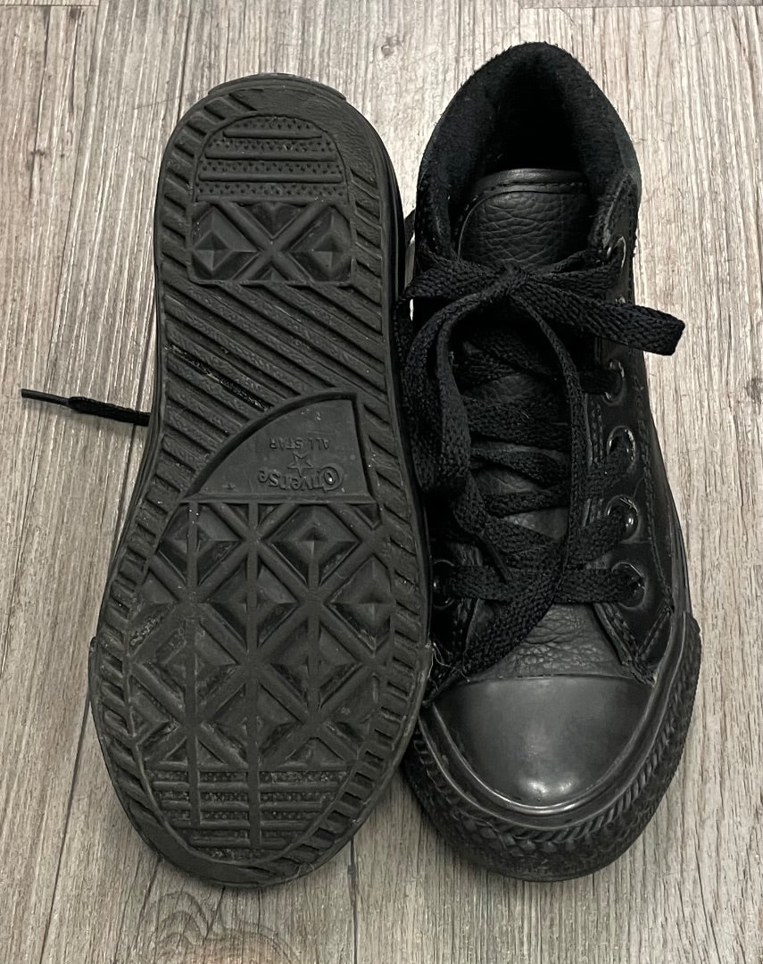 Black Converse Hightop Shoes, 11Y