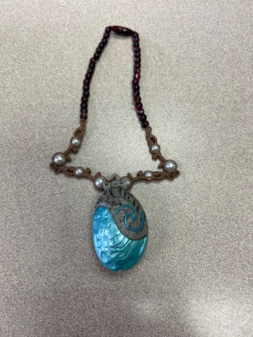 No Battery Blue & Brown Moana Necklace, One Size